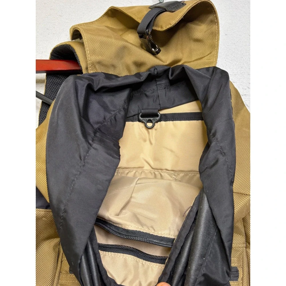 Gobi Rucksack Backpack Unisex Large Tan Black Rugged Outdoor Hiking Bag